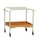 Stolek na kolečkách Hübsch Push Trolley 66 x 47 x 62 cm béžová barva