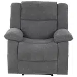 P & B TELEVIZNÍ KŘESLO, textil, šedá