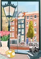 Amsterdam z kaviarne - Katy Simply - puzzle z kategorie 500 - 1000 dílků