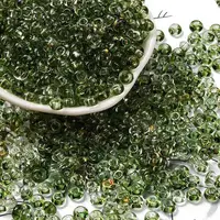 3/0 Baking Paint Transparent Colours Glass Round Beads