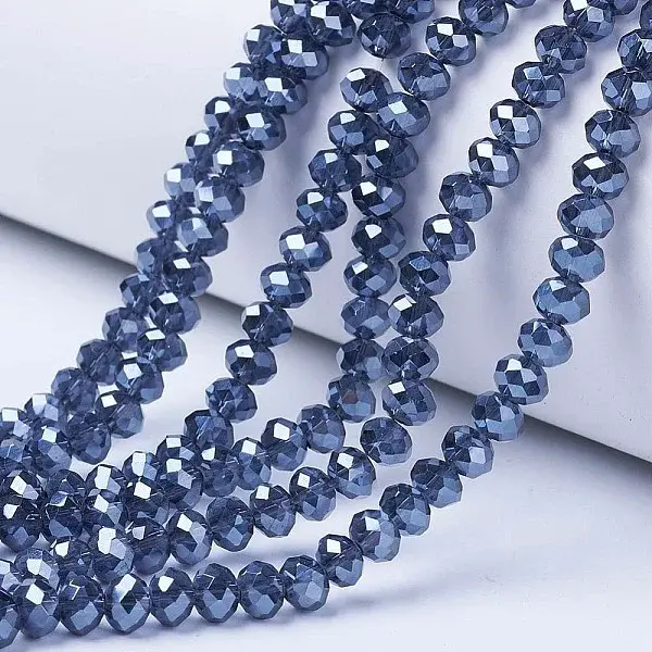 Electroplate Glass Beads Strands