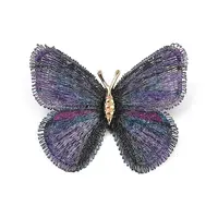 Butterfly Alloy Polyester Brooches for Backpack Clothes