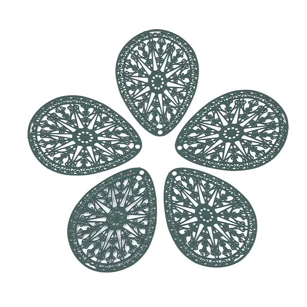 430 Stainless Steel Filigree Pendants