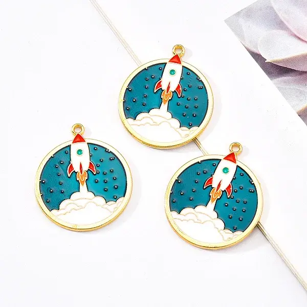 Eco-Friendly Alloy Enamel Pendants