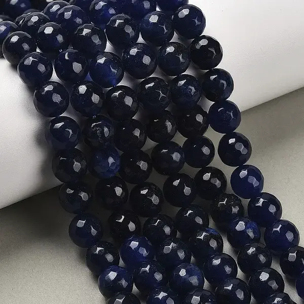 Natural White Jade Bead Strands
