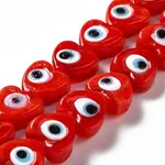 Handmade Evil Eye Lampwork Beads Strands