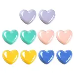 10Pcs 5 Colors Opaque Acrylic European Beads