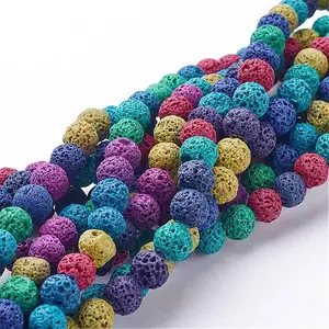 Natural Lava Rock Beads Strands