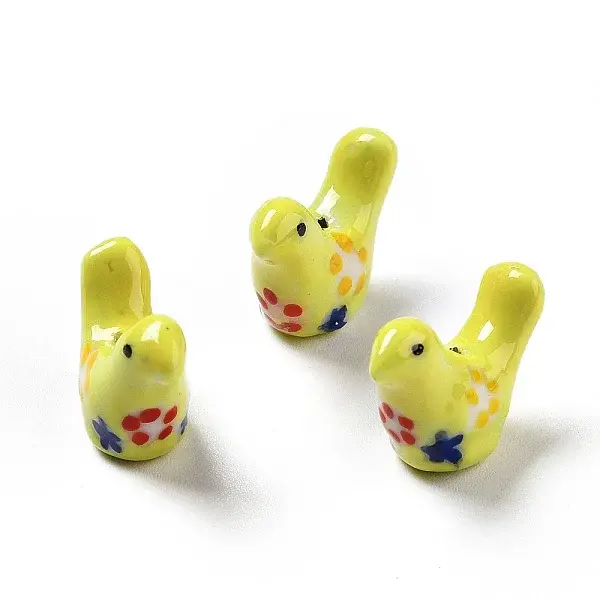 Handmade Printed Porcelain Beads