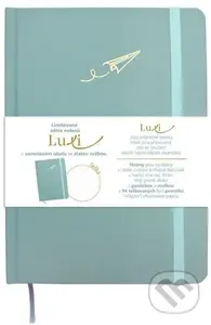 Notes Luxi tečky A5 lamino ledově modrá