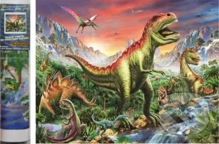 Diamantové malování Vládce pravěku (30x40cm)