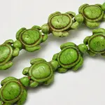 Dyed Synthetic Turquoise Beads Strands