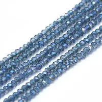 Electroplate Glass Beads Strands