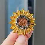 Sunflower Enamel Pins
