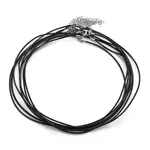 Round Leather Cord Necklaces Making