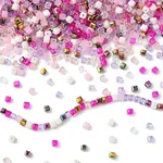 500Pcs Cube Glass Beads
