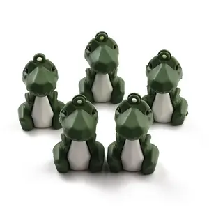 PVC Faceted Cartoon Dinosaur Pendants
