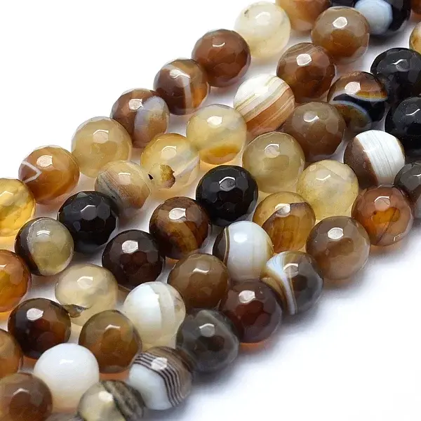 Natural Striped Agate/Banded Agate Beads