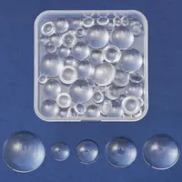 56Pcs 5 Styles Transparent Glass Cabochons