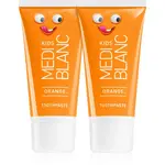 MEDIBLANC KIDS Orange detská zubná pasta 2x50 ml