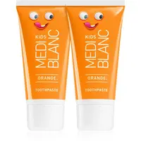 MEDIBLANC KIDS Orange detská zubná pasta 2x50 ml