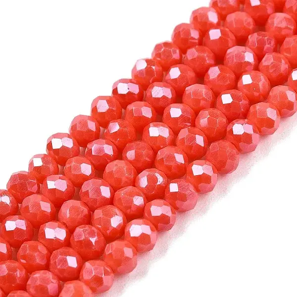 Electroplate Glass Beads Strands