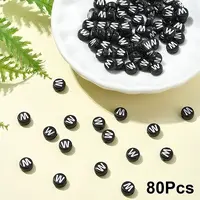 Opaque Acrylic Horizontal Hole Beads