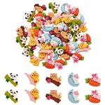 50Pcs 5 Styles Opaque Resin Cabochons