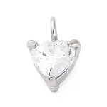 304 Stainless Steel Micro Pave Cubic Zirconia Pendants
