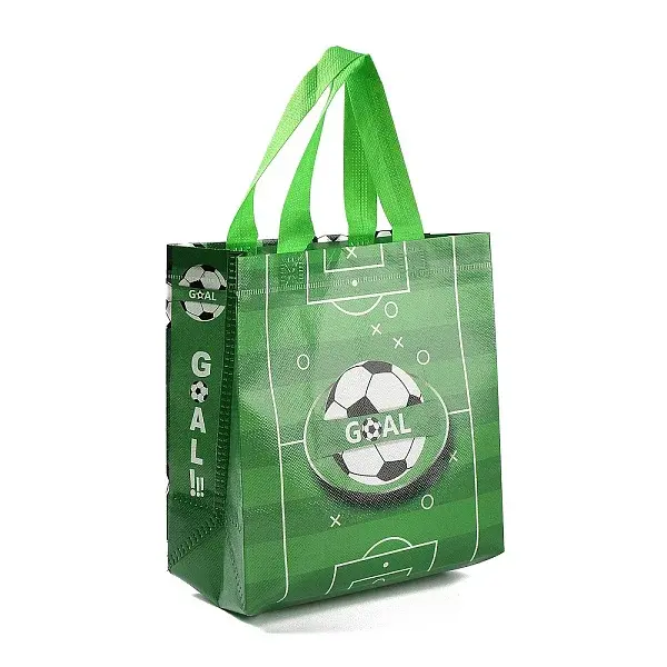 Football Printed Non-Woven Waterproof Tote Bags