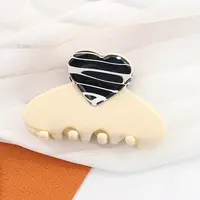 Heart Acetate Claw Hair Clips