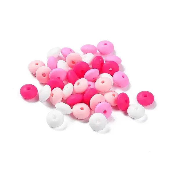Rondelle Food Grade Eco-Friendly Silicone Focal Beads