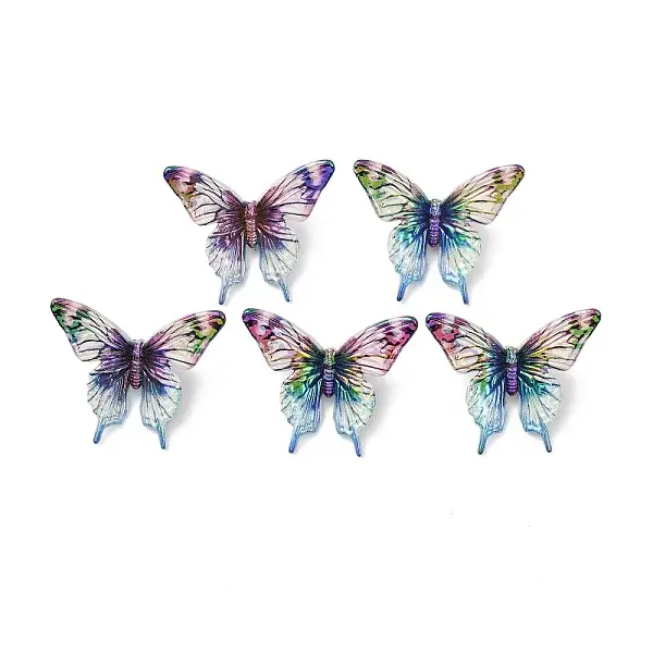 UV Plating & Printed Opaque Acrylic Beads