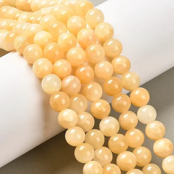 Natural Yellow Jade Beads