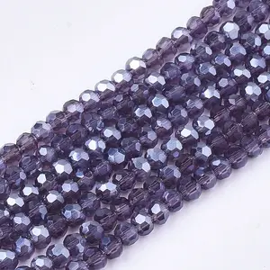 Electroplate Glass Beads Strands