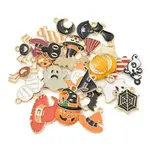 Halloween Theme Alloy Enamel Pendants