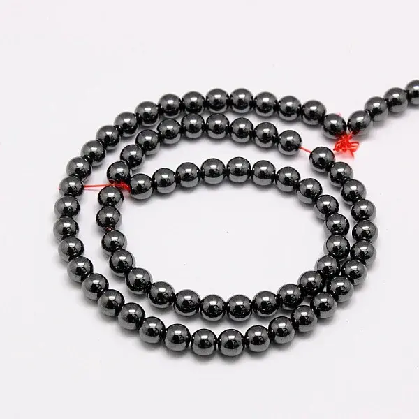 Non-magnetic Synthetic Hematite Beads Strands