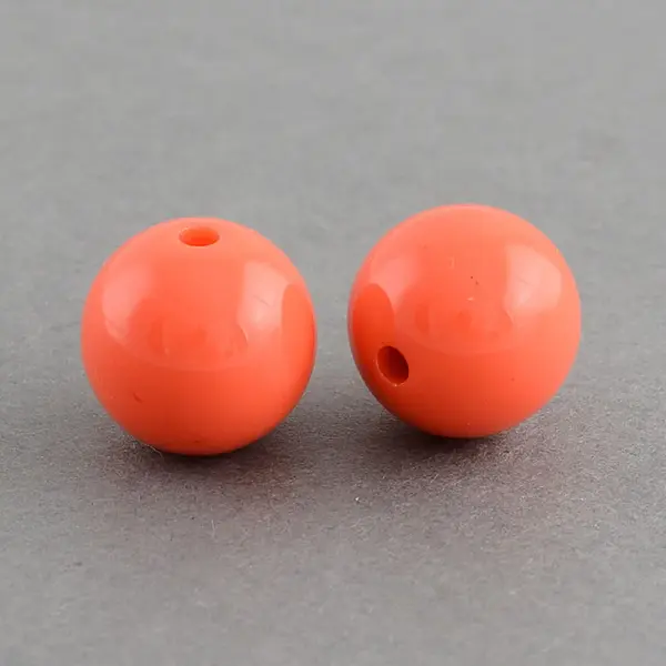 Chunky Bubblegum Round Acrylic Beads