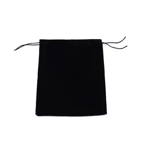 Rectangle Black Velvet Pouches