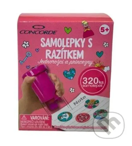 Samolepky s razítkem CONCORDE - Jednorožci a princezny