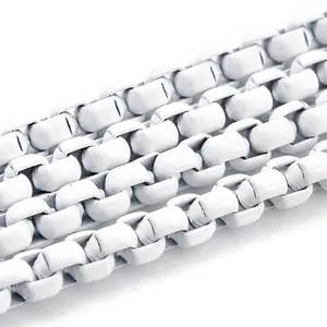 Eco-friendly Spray Painted Handmade Brass Box Chains