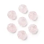 Spray Painted Transparent Glass Beads