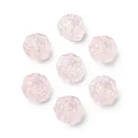 Spray Painted Transparent Glass Beads