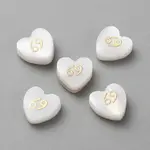 5Pcs Natural White Shell Beads
