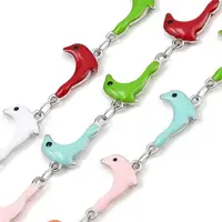 304 Stainless Steel Enamel Sea Lion Link Chains