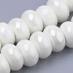 Glazed Porcelain Rondelle Beads