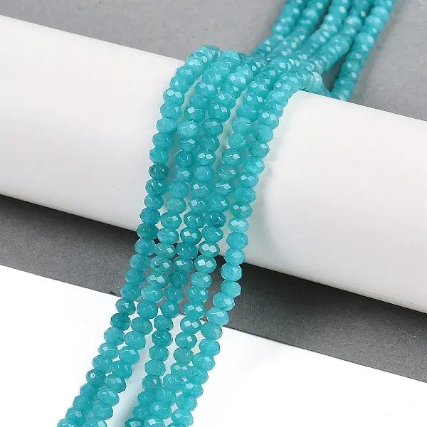 Natural White Jade Beads Strands