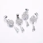 Long-Lasting Plated Brass Micro Pave Cubic Zirconia Pendants
