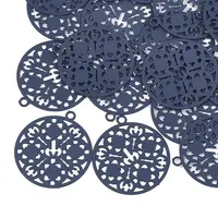 430 Stainless Steel Filigree Pendants