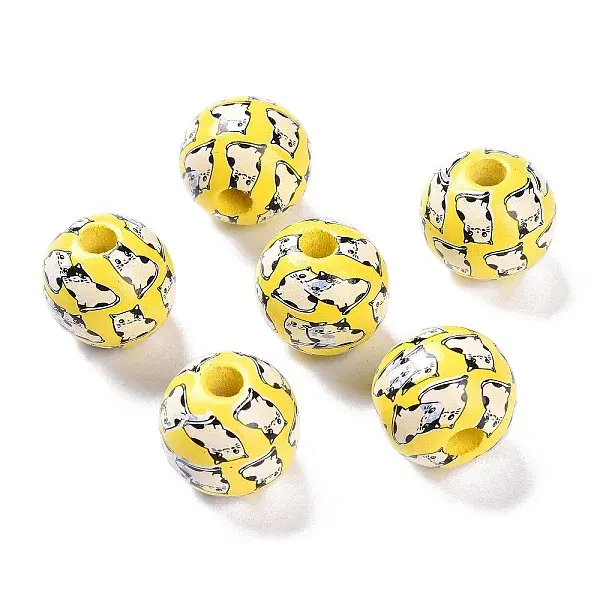 Printed Wood Beads